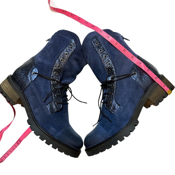 Casta MISSY Combat Boot Navy Blue - Picture 9 of 10